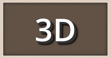 Ejemplo de efecto 3d con text-shadow.